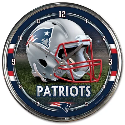 WinCraft New England Patriots Chrome Clock