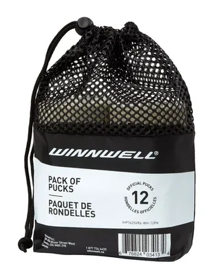 Winnwell Goalie Ice Hockey Training Pucks - 12 Pack