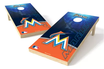Wild Sports Miami Marlins 2' x 4' Cornhole Board Set