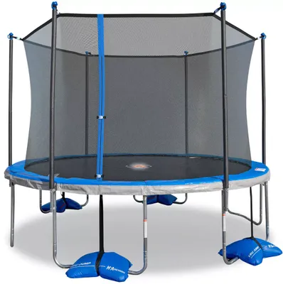 TruJump 12 Foot Trampoline Enclosure and Spin Light