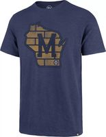 47 Men's Atlanta Braves Scrum T-Shirt - Blue - L (Large)