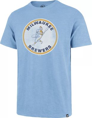 Nike Men's Milwaukee Brewers Christian Yelich #22 Navy T-Shirt