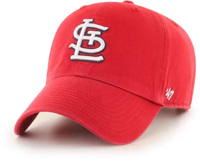 ‘47 Men's St. Louis Cardinals Red Clean Up Adjustable Hat