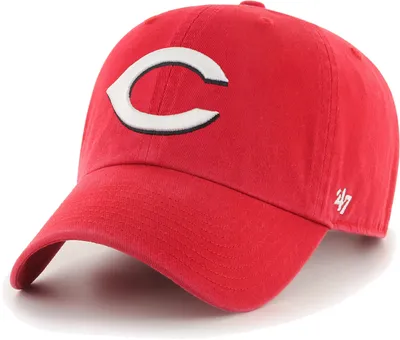 ‘47 Men's Cincinnati Reds Red Clean Up Adjustable Hat