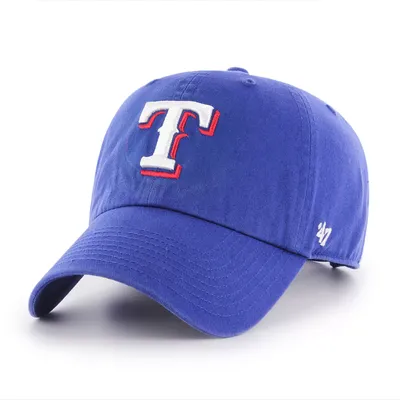 ‘47 Men's Texas Rangers Royal Clean Up Adjustable Hat