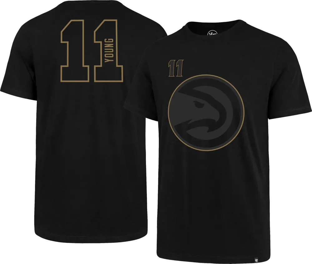 '47 Men's Atlanta Hawks Trae Young #11 Black T-Shirt