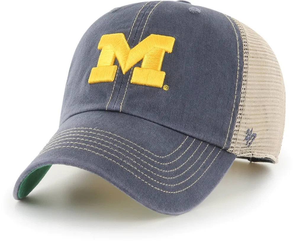 '47 Men's Michigan Wolverines Clean Up Navy Adjustable Hat