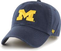 ‘47 Men's Michigan Wolverines Blue Clean Up Adjustable Hat