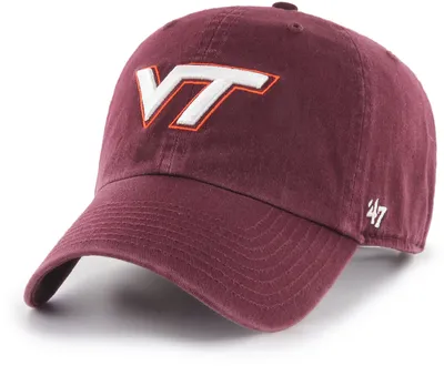 ‘47 Men's Virginia Tech Hokies Maroon Clean Up Adjustable Hat