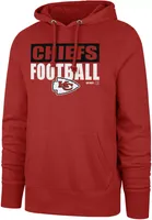 '47 Men's Kansas City Chiefs Blockout Red Headline Hoodie