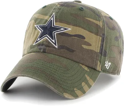 '47 Men's Dallas Cowboys Camo Clean Up Adjustable Hat