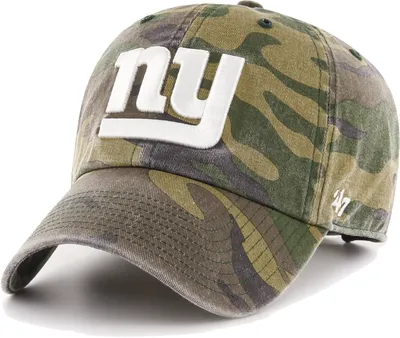 '47 Men's New York Giants Camo Adjustable Clean Up Hat