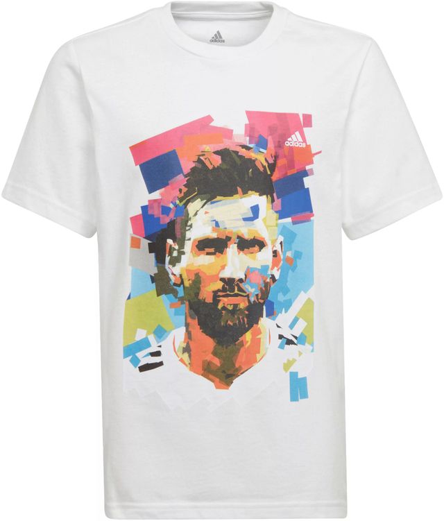 : adidas Men's Messi White Short Sleeve Graphic T-Shirt, Small :  Sports & Outdoors