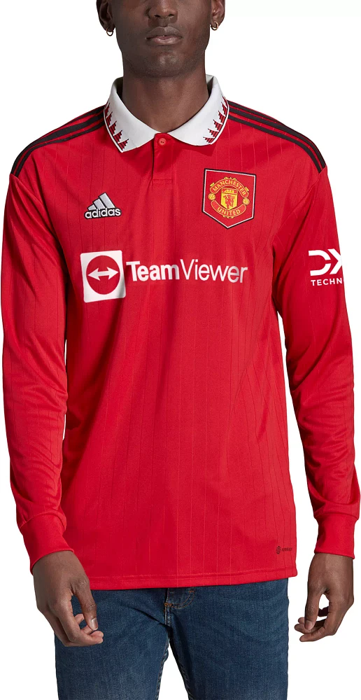 adidas Manchester United '22 Home Replica Long Sleeve Jersey