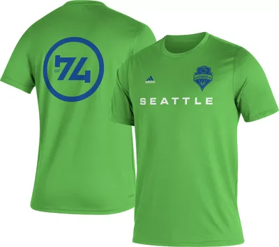 adidas Seattle Sounders '22 Green Jersey Hook T-Shirt