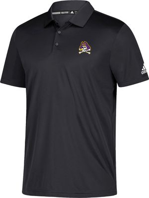 adidas Men's East Carolina Pirates Black Grind Polo