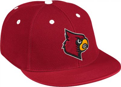 Men's adidas White Louisville Cardinals On-Field Baseball Fitted Hat