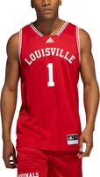 adidas Men's Louisville Cardinals #1 Cardinal Red Reverse Retro 2.0 Replica Basketball Jersey