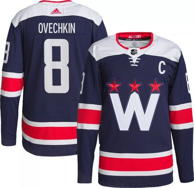 Authentic Youth Alex Ovechkin Navy Blue Jersey - #8 Hockey