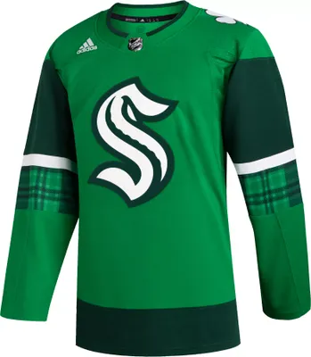 adidas Seattle Kraken '22 St. Patrick's Day ADIZERO Authentic Blank Jersey