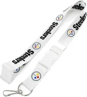 Aminco Pittsburgh Steelers White Lanyard