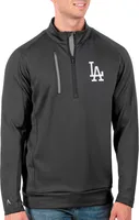 Antigua Men's Tall Los Angeles Dodgers Generation Carbon Half-Zip Pullover