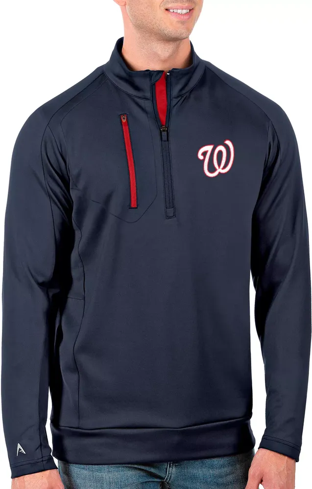 Antigua Men's Tall Washington Nationals Generation Navy Half-Zip Pullover