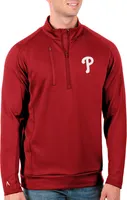 Antigua Men's Tall Philadelphia Phillies Generation Red Half-Zip Pullover