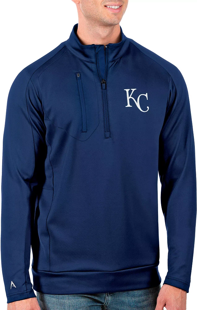 Antigua Men's Tall Kansas City Royals Generation Royal Half-Zip Pullover