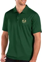 Antigua Men's Milwaukee Bucks Green Balance Polo