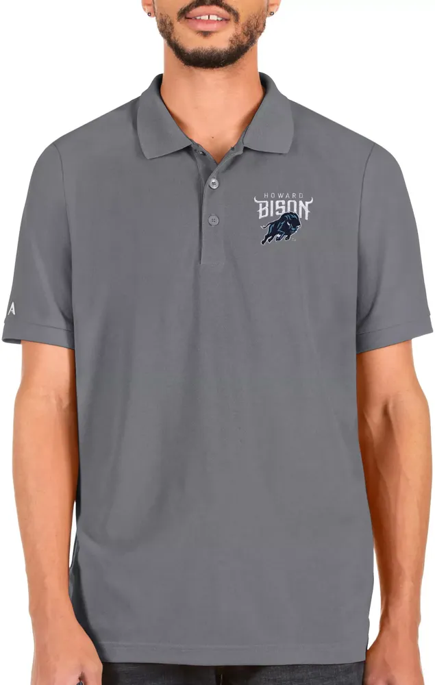 Antigua Men's Howard Bison Grey Legacy Polo