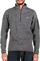 Antigua Men's Jackson State Tigers Grey Fortune 1/4 Zip Pullover