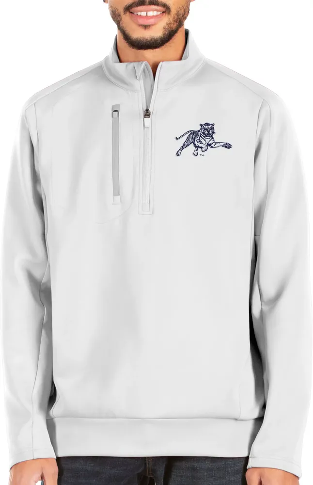 Antigua Men's Jackson State Tigers White Generation 1/4 Zip