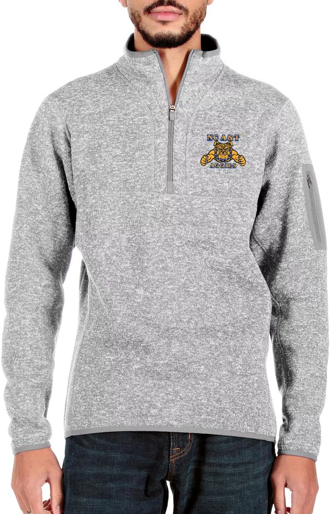 Women's Antigua Heather Gray Baltimore Orioles Upgrade Half-Zip Pullover Top Size: Small