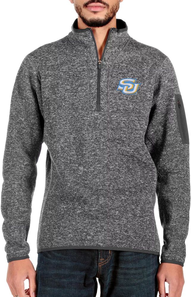 Buffalo Bills Antigua Fortune Quarter-Zip Pullover Jacket - Charcoal