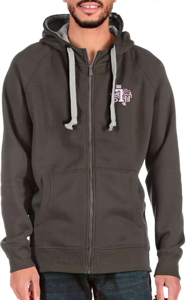 Antigua Men's Texas Southern Tigers Grey Victory Full Zip Jacket