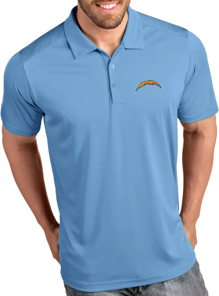 Antigua Men's Los Angeles Chargers Tribute Blue Polo