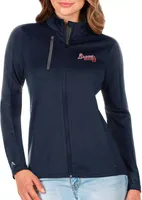 Antigua Women's Atlanta Braves Generation Full-Zip Navy Jacket