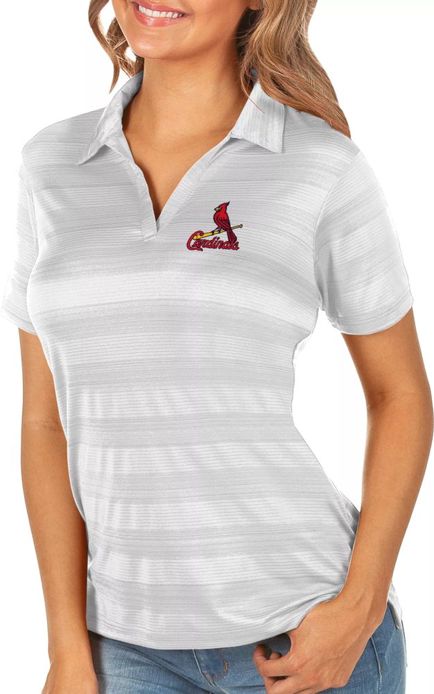 Men's Antigua Red St. Louis Cardinals Compass Polo