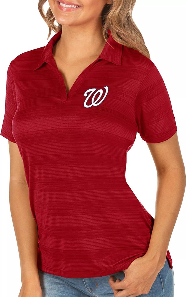 Antigua Men's Washington Nationals Tribute Red Performance Polo