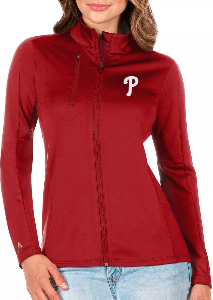 Dick's Sporting Goods Antigua Women's Philadelphia Phillies Generation  Full-Zip Red Jacket