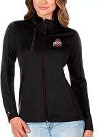 Antigua Women's Ohio State Buckeyes Black Generation Full-Zip Jacket