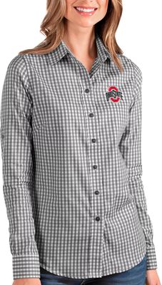 Dick's Sporting Goods Antigua Women's Cincinnati Reds Structure Red Long  Sleeve Button Down Shirt