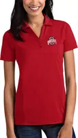 Antigua Women's Ohio State Buckeyes Scarlet Tribute Performance Polo