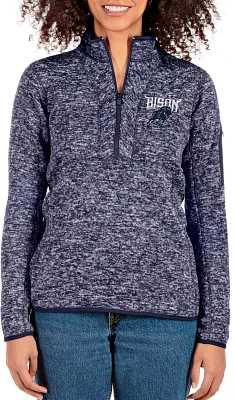 Antigua Women's Howard Bison Navy Fortune 1/4 Zip Pullover