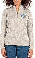 Antigua Women's Southern University Jaguars White Fortune 1/4 Zip Pullover