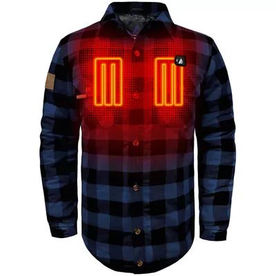 ActionHeat Men's 5V Battery Heated Flannel Work Shirt