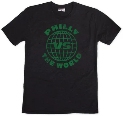 Where I'm From Philly vs. The World Black T-Shirt