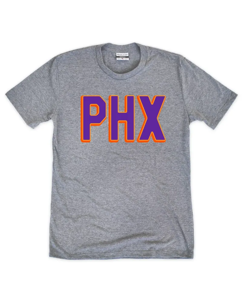 Where I'm From Adult Phoenix Airport Code Grey T-Shirt