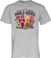 Blue 84 Men's 2021 Men's College World Series Ticket Grey T-Shirt